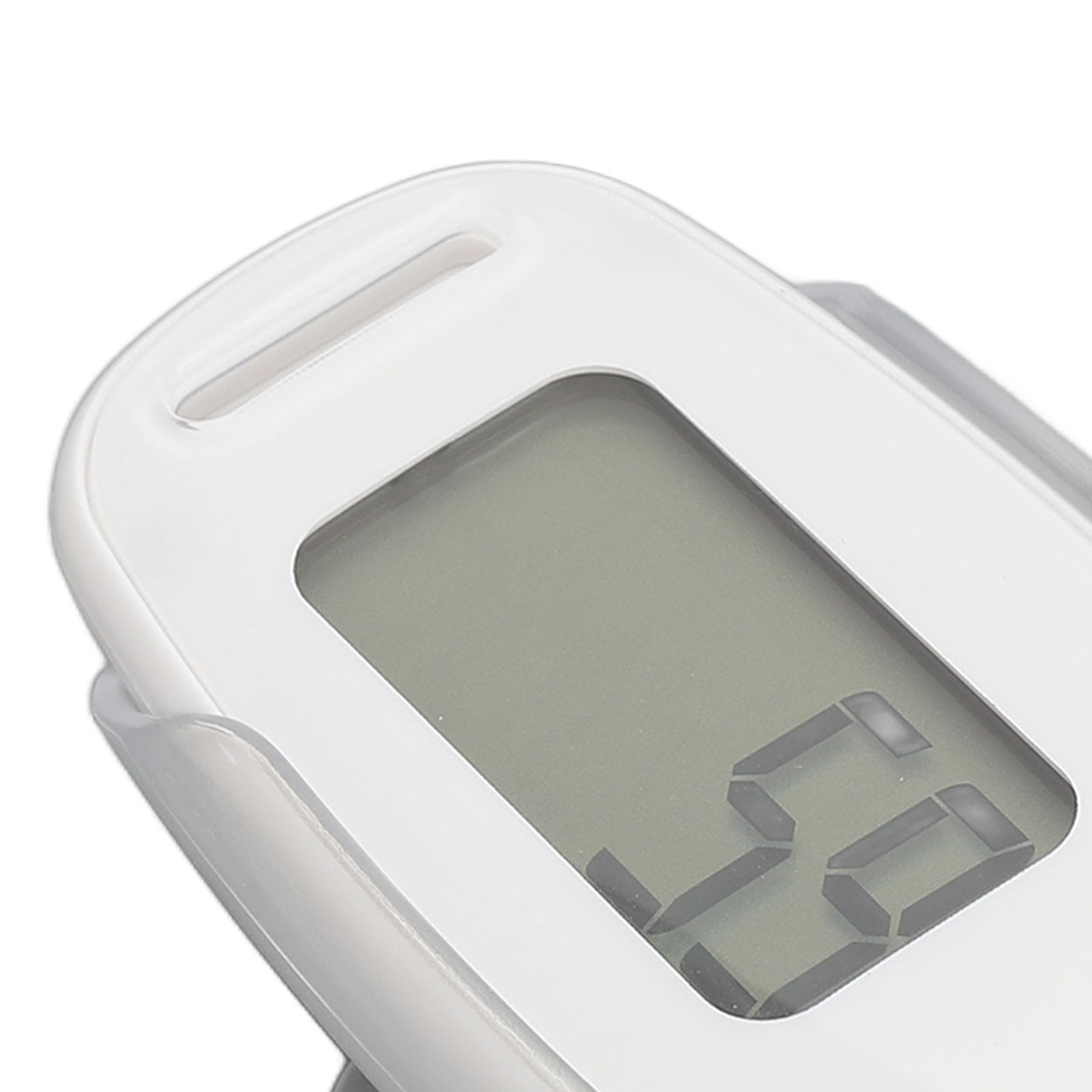 Pedometer for Walking, Accurate Simple Step Counter with Large Digital Display, USB Rechargeable Portable Step Clip on for Seniors (White)
