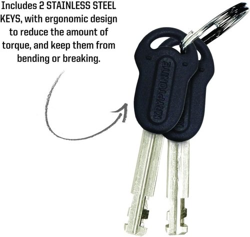 Kryptonite Bike Lock Cable - 6ft Braided Steel Anti-Theft Security Lock for Bicycles & Outdoor Equipment