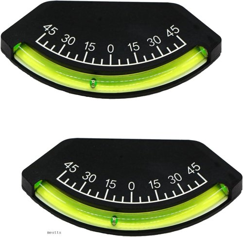 Level Gauge For Rv(2-Pack), Rv Level Bubble, Camper Level, Rv Levels, Rv Level Bubble, Camper Level, Car Inclinometer Gauge, Level Gauge for Truck, RV, Trailer Leveling Bubble,Trailer
