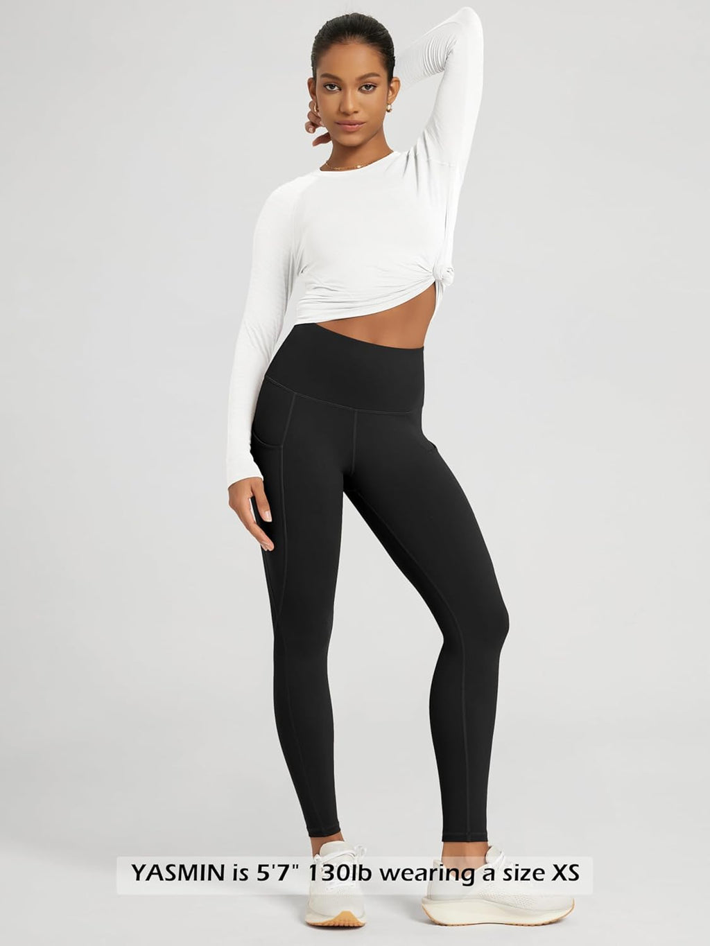 ODODOS Women's High Waisted Yoga Leggings - Tummy Control, Non-See-Through, with Pockets | Perfect for Workouts