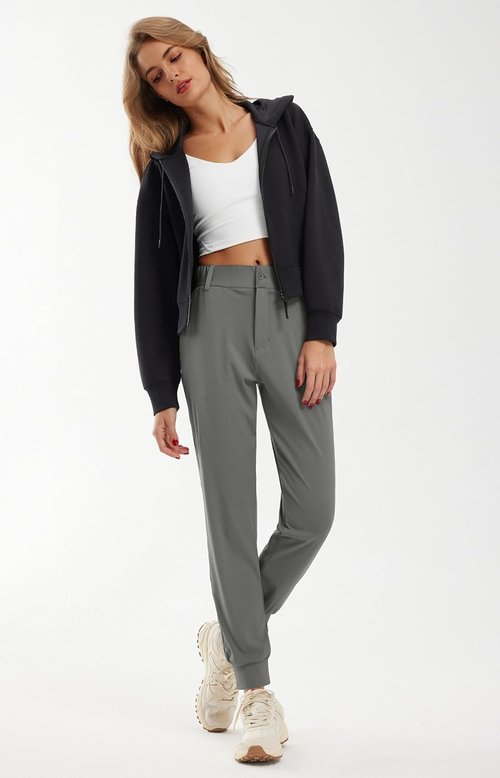 Libin Women's Golf Joggers - 4-Way Stretch Athletic Pants with Pockets | Tapered Design for Casual Wear