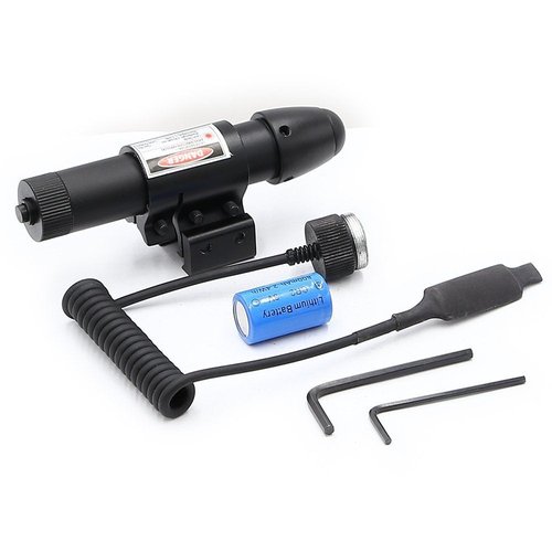 Higoo® Green Laser Dot Sight, Hunting Rifle Green Laser Dot Aiming Scope with Barrel Mount & Pressure Switch
