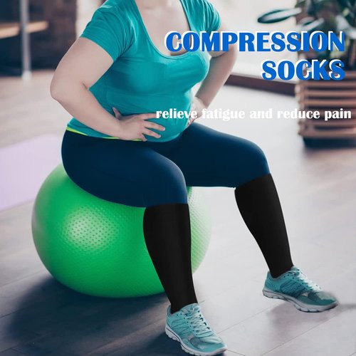 Aoliks Compression Socks - 4 Pairs for Men & Women | Ultimate Support for Nurses & Travelers