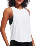 JOYSPELS Workout Tank Tops - Quick Dry Ice Silk Athletic Shirts for Women | Loose Fit Sleeveless Gym Wear