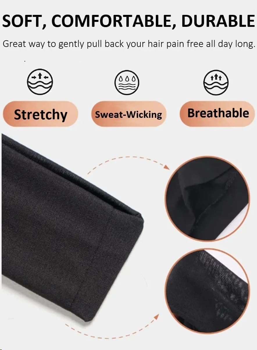 Skiennix Breathable Non-Slip Stretchy Sweat Headbands - 3 Pcs for Yoga & Running | Perfect for Women & Girls