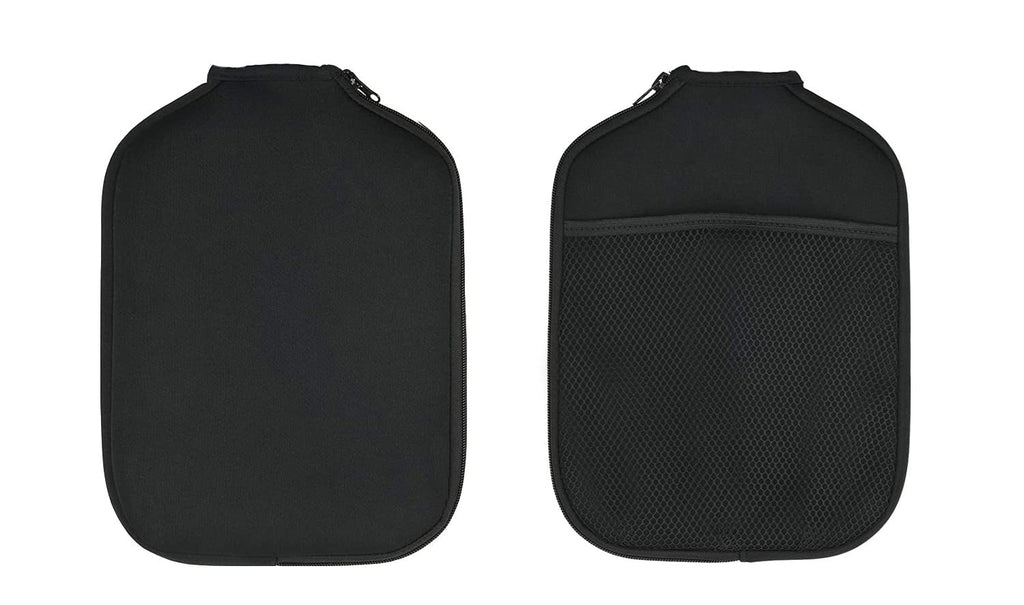 YTYKINOY Pack of 2 Neoprene Pickleball Paddle Cover Pickleball Racket Sleeve (Black)