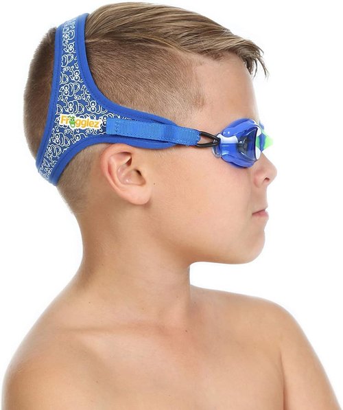 Frogglez Anti-Fog Kids Swimming Goggles - Pain-Free Strap for Ages 3-10 | Comfortable Fit