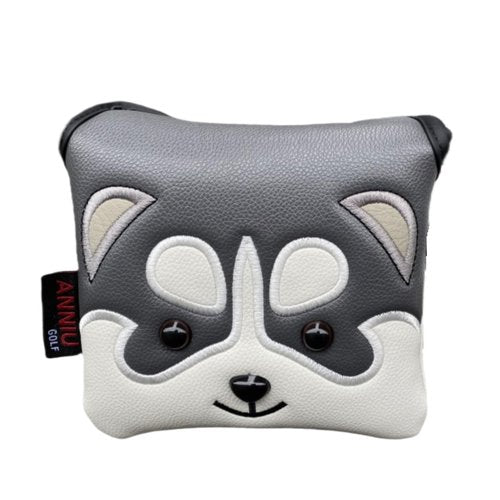 Lovely Golf Mallet Putter Cover Head Cover Headcover, Magnetic Putter Cover Mallet for Men, PU Leather Golf Club Cover Protection - Putter Headcover for Golf Clubs (Square Mallet Putter)