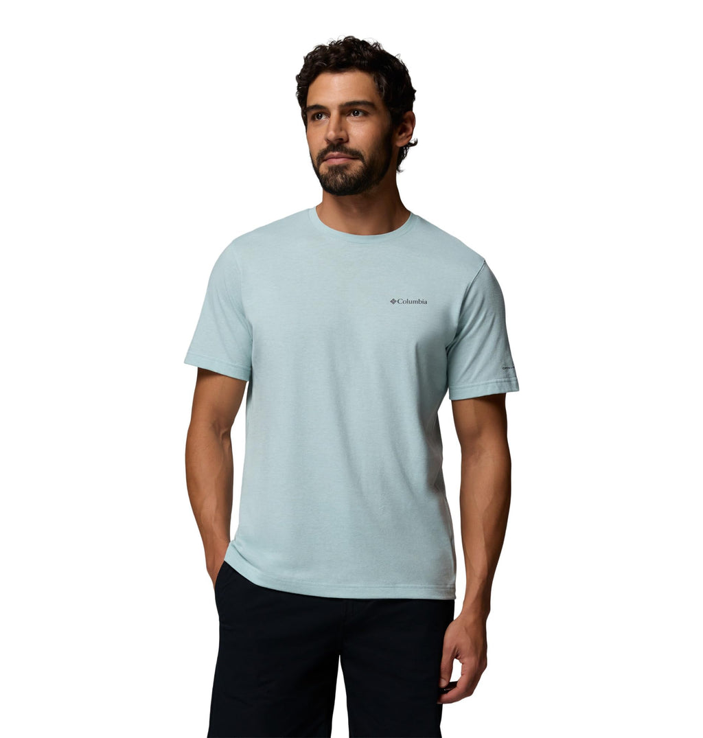 Columbia Men's Thistletown Hills Short Sleeve T-Shirt, Crushed Blue/Heather, 2X