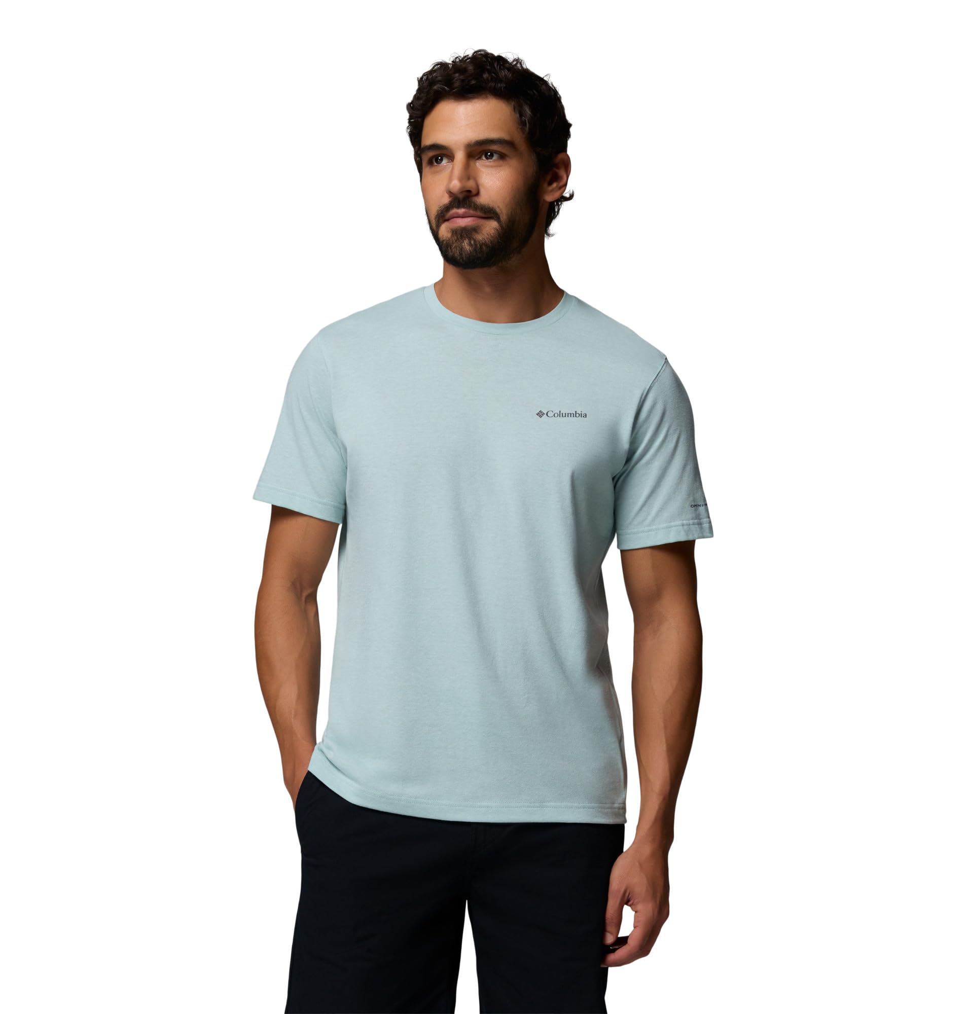Columbia Men's Thistletown Hills Short Sleeve T-Shirt, Crushed Blue/Heather, 2X