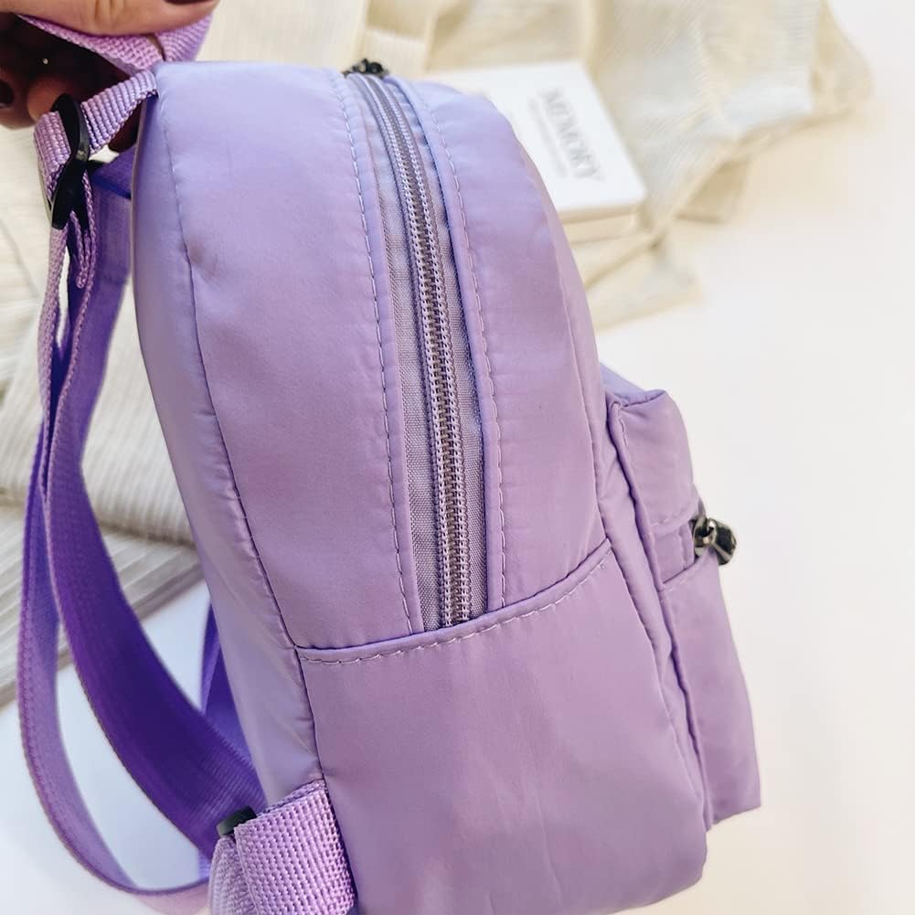 Skiennix Casual Mini Backpack - Fashionable Preppy Style for Women | Butterfly Design