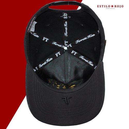 Ferreti - Los 3 Vicios - Original Snapback Hat - Trucker - Baseball Cap – Adjustable Man and Woman - Animal Embroidered Design – Black