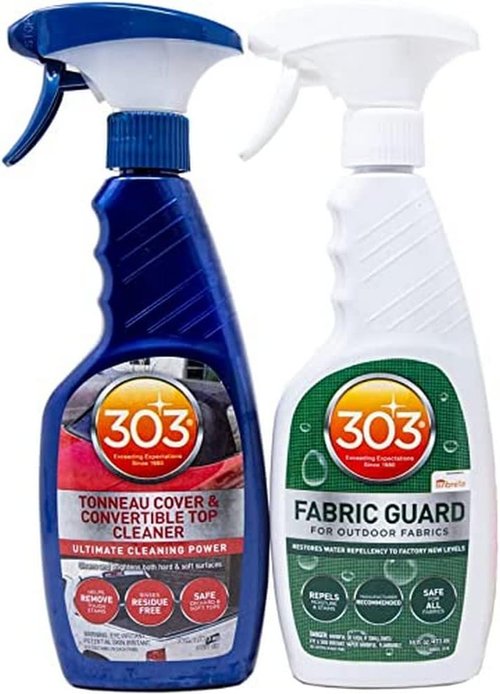 303 Products Convertible Top Cleaning Kit - Cleaner & Fabric Guard for Water Repellency | 32 fl oz