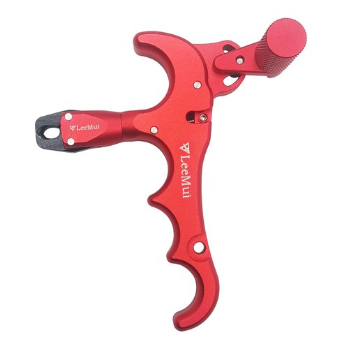 LeeMui Release Archery Release 360° Rotatable Thumb Release for Bow Archery Release Aids (Red)