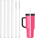 Owala Tritan Reusable Straws - 4-Pack Long Drinking Straws with Brushes for 40 oz Tumblers