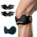 MANUEKLEAR V-Shaped Patella Bands, Adjustable Flex Wrap Patellar Tendon Support Strap for Men Women, Silicone Patella Knee Straps Suitable for Pain Relief Running Hiking Basketball, (2pcs)