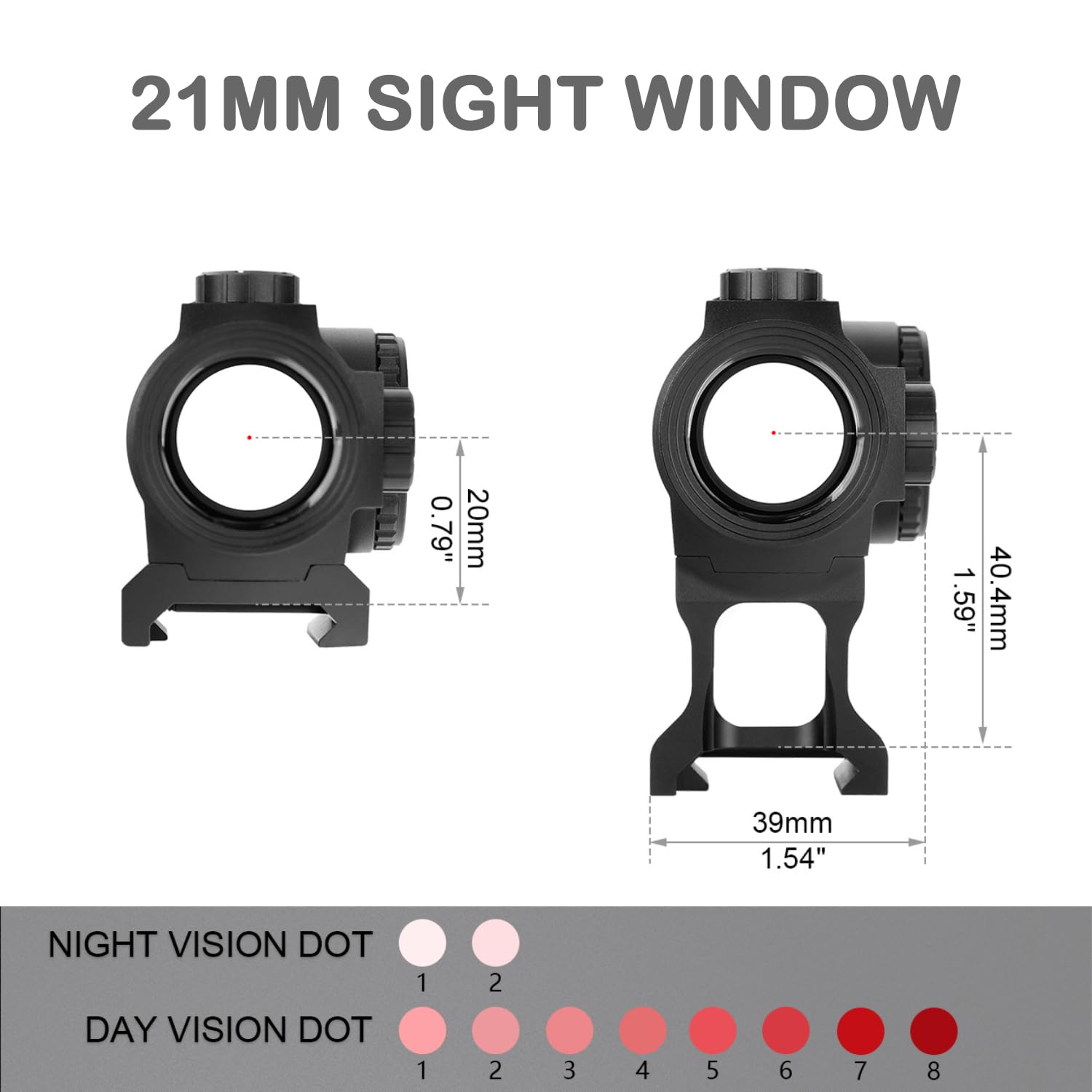 ohhunt FB O1 3 MOA Red Dot Sight Motion Awake Closed Red Dot Sight 1000G Shockproof IPX67 Waterproof
