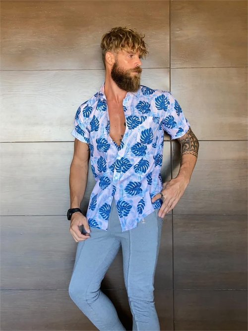 Maamgic Hawaiian Shirt for Men - Short Sleeve Button Down | Perfect for Cruise, Vacation, Beach