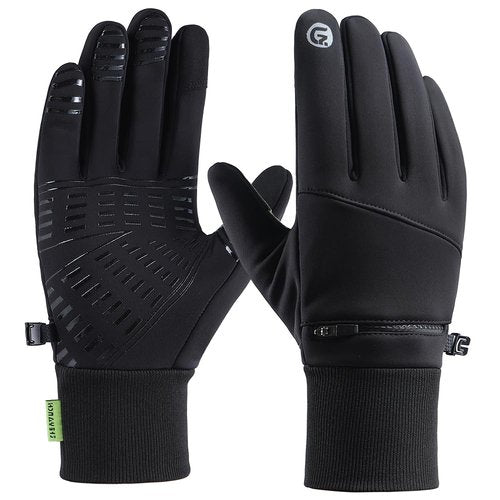 Yunkevivo Winter Gloves for Men Women Waterproof Glove,Touchscreen Gloves Thermal Snow Gloves for Running Cycling Driving (X-Large)