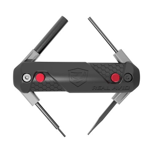Real Avid 4-in-1 Tool for Glock Handguns, Compact Gun Multitool with Front & Rear Sight Tool, Punch Tool & Gunsmithing Screwdriver for Cleaning & Maintaining Glock Pistols,Black