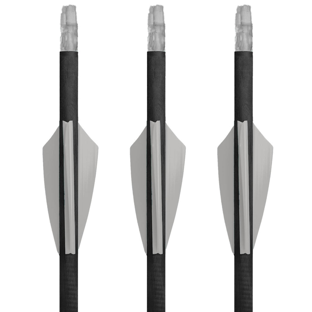 TAC Vanes Driver Arrow Vanes | Archery Fletching for Compound & Crossbow | Durable, Lightweight, High Accuracy, Gray 100 Pack