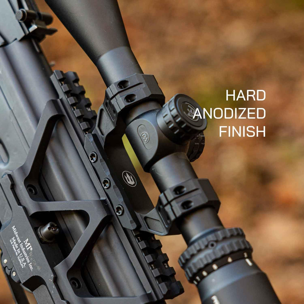Triton 1" Match Precision Rifle Scope Mount - Durable 6061-T6 Aluminum - 2" Offset Cantilever