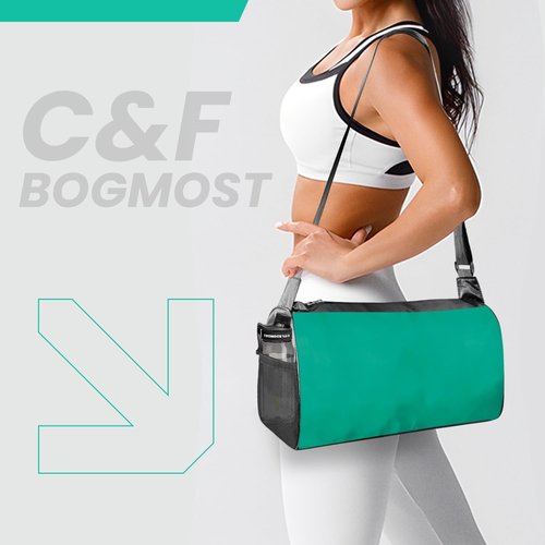C&F BOGMOST Travel Duffel Bag - Foldable Waterproof Gym Bag for Men & Women | Lightweight Oxford Cloth - Green