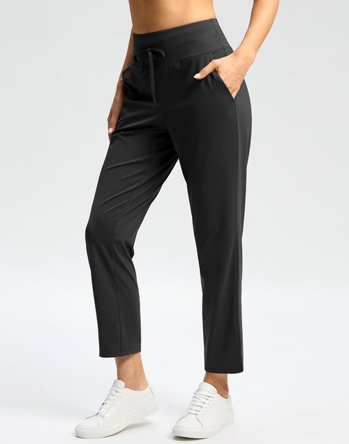 G Gradual High Waisted Ankle Pants - 7/8 Athletic Style with 2 Pockets | Ideal for Golf & Casual Travel