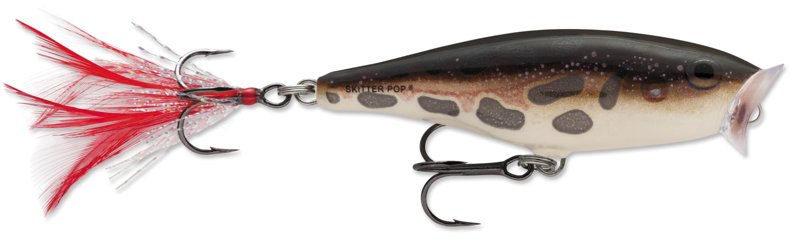Rapala Skitter Pop Topwater Popper, Surface Hard Bait, Bass Fishing Lure, Splash and Pop Action, 2", Frog