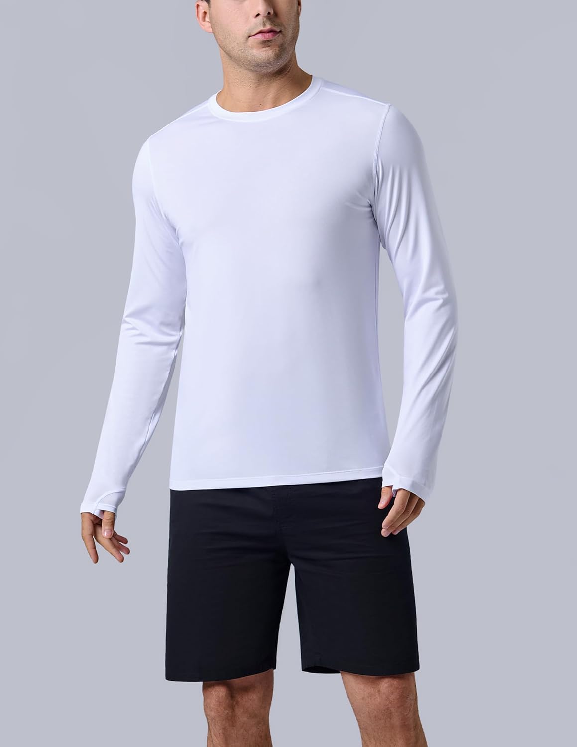 Skiennix Men's Dry Fit Long Sleeve T-Shirts - Lightweight Athletic Performance Tops | 3 Pack