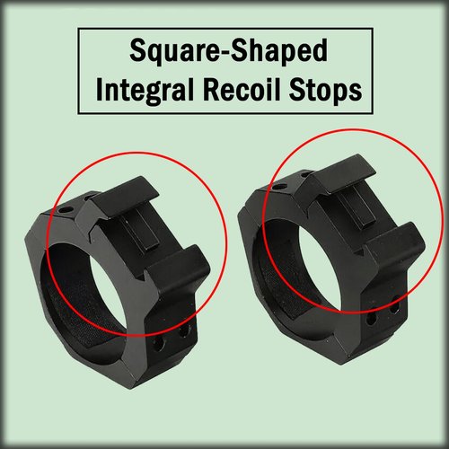 Gotical 34mm Low Profile Scope Rings Mount - for 34mm Tubes - Rifle Scope Rings Aluminum Picatinny Low Profile Mount Low Profile Ring