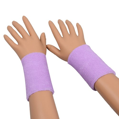 ColorYourLife 10 Pairs (20 Pieces) Colorful Sports Wristbands Wrist Sweatbands Wrist Sweat Bands