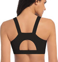 Skiennix High Impact Sports Bra - Racerback Design with Molded Cups | Backless Yoga Crop Top
