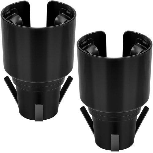 2 Pack Golf Cart Heater Propane Cup Holders, Universal Golf Cart Cup Holder for Outdoor, Fits 18-40 oz Water Bottles, Upgraded Accessories, Replacement Holder for 1 lb Portable Propane Heater, Black