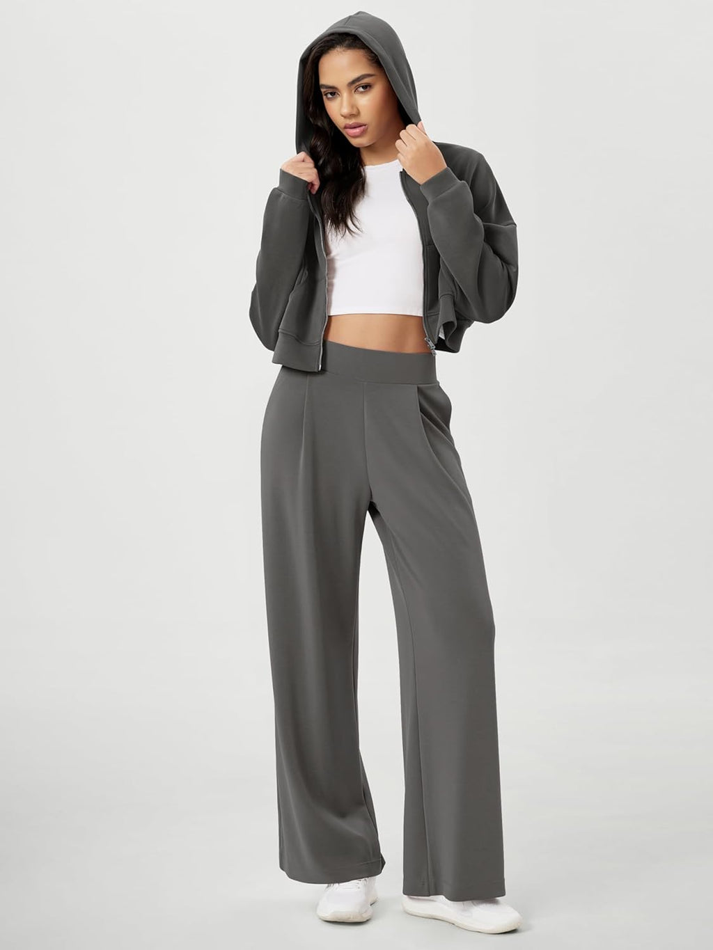 ODODOS Modal Soft Wide Leg Pants - High Waist Casual Relaxed Fit with Pockets | 27/29/31" Inseam