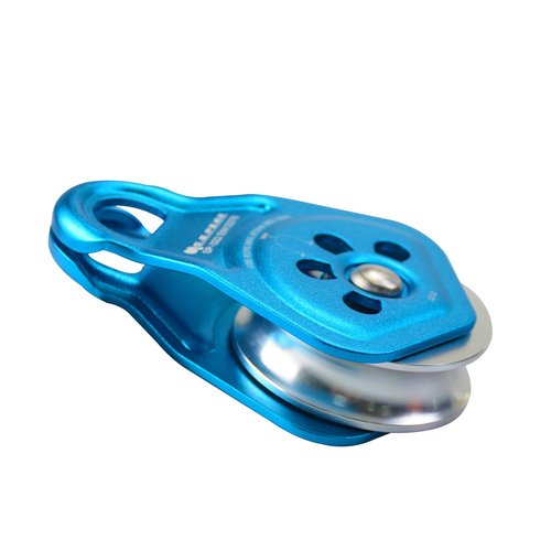 S.E.PEAK 30kN Upgraded Rescue Single Pulley Sheave with Swing Plate,CE High Strength Pulley for Backyard Zipline, Climbing, Rock Rescue Lifting, Hauling, Fit Rope up to 13 mm/Holds Up to 6750lbs,Blue