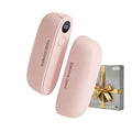 2-in-1 Magnetic Hand Warmers Rechargeable, 2 Pack Electric Handwarmer with 3 Heat Levels, Fast Heating Portable Pocket Heater for Outdoor, Camping, Golf, Gifts for Women Men (Pink)