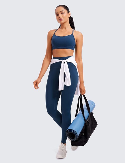 CRZ YOGA Butterluxe Y-Back Sports Bra for Women - Padded Racerback Yoga Top in Various Sizes