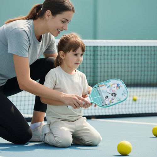 Kryndavox Kids Pickleball Paddles - Small and Lightweight-Fiberglass Youth Pickleball Paddle for Children Under 12.