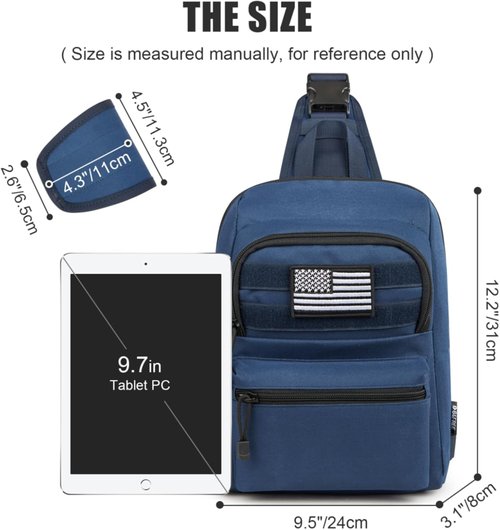 G4Free Tactical Sling Bag - EDC Concealed Carry Backpack | Compact Crossbody Chest Pack