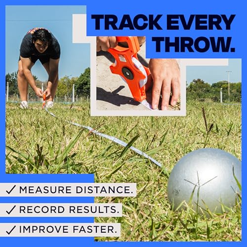 Track & Field Shot Put and Discus Training Set with Measuring Tape