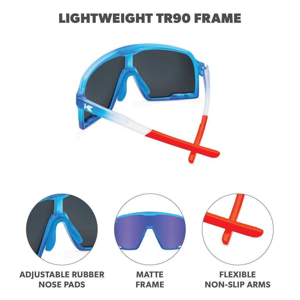 Knockaround Kids Campeones Sport Sunglasses for Kids - Shield Sunglasses - UV400 Protection - Baseball