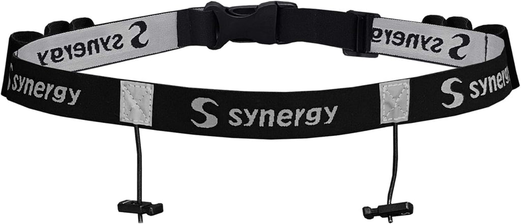 Synergy Race Day Number Belt - Lightweight & Adjustable for Running/Triathlon Events