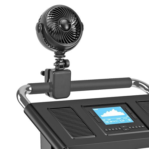 xuenair Clip on Fan for Peloton Bike Treadmill Bed Desk Car Handle Stroller Baby Crib, Rechargeable Portable Small Clip on Fan with Never Fall Adjustable Quiet