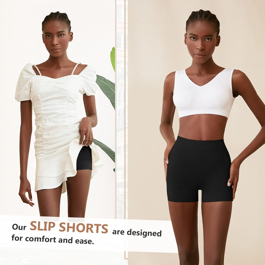 YADIFEN Slip Shorts - Smooth Anti-Chafing Boyshorts for Women | Seamless Under Dress Comfort