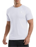Men's Quick-Dry UPF 50+ Short Sleeve T-Shirt - White, Large