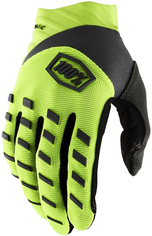 100% Airmatic Gloves Small Flo Yellow/Black