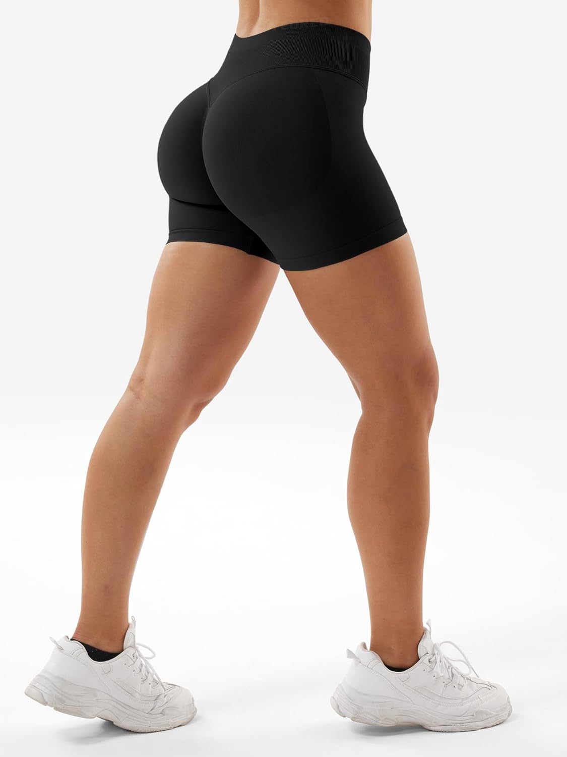 YEOREO SoftHue Women's Workout Gym Shorts - Hidden Scrunch Butt Lifting | Seamless Design in Multiple Lengths