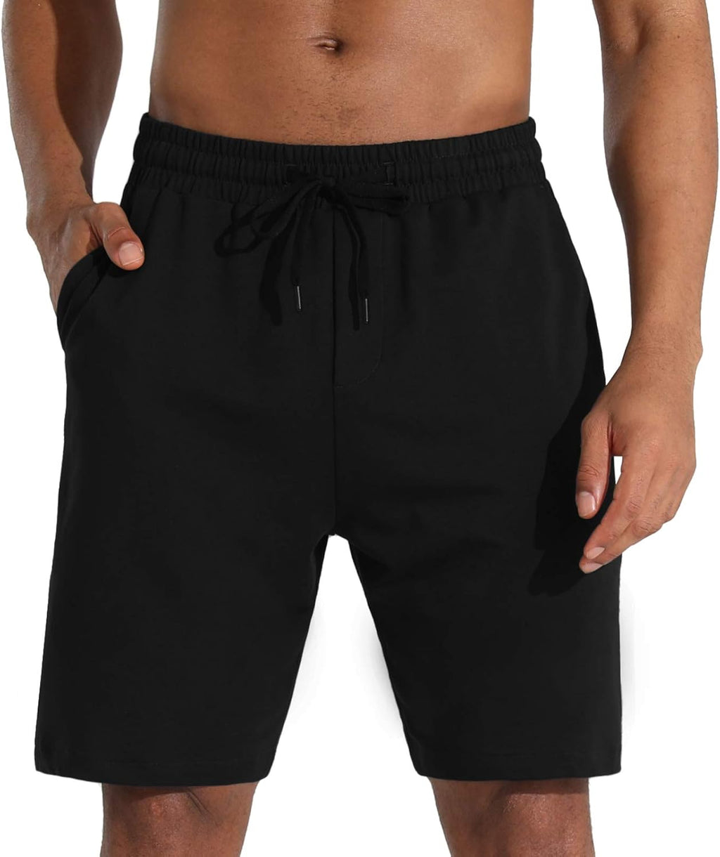 Skiennix Men's Lounge Shorts - Loose-Fit Jersey with Deep Pockets for Running & Training