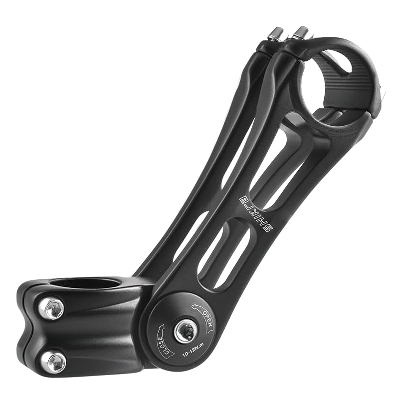 Bike Stem 25.4-31.8mm Adjustable 90/110/145mm with 85° Riser, 3D Forged Alloy - 31.8mm Bar, 28.6mm Steerer